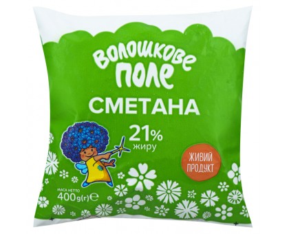 Сметана 20%ж. 350 г. ВОЛОШКОВЕ ПОЛЕ