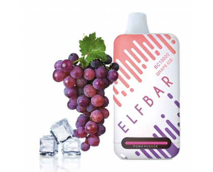 Одноразовий випаровувач ELFBAR Grape Ice 15000