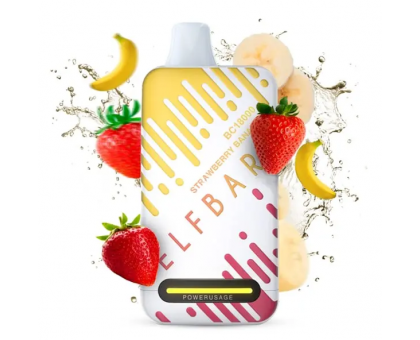 Одноразовий випаровувач ELFBAR Strawberry Banana 18000