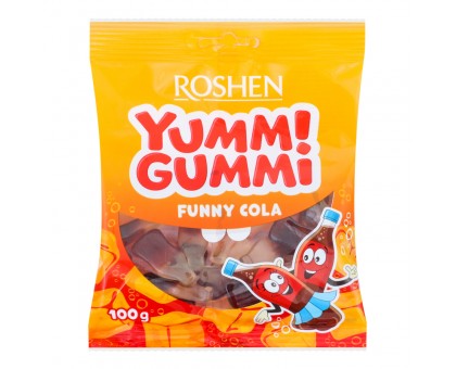 Цукерки Желейнi YUMM-GUMMi FUNNY COLA 70g. Акція