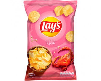 Чіпси LAYS Краб 25  г.