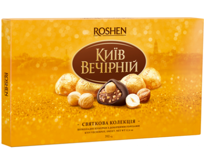 Цукерки шоколадні ROSHEN Київ Вечірній 352г.