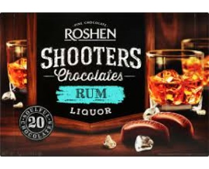 Цукерки шоколадні ROSHEN SHOOTERRS Rum 150г.