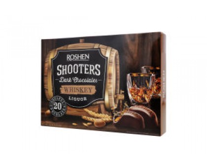 Цукерки шоколадні ROSHEN SHOOTERRS Whiskey 150г.