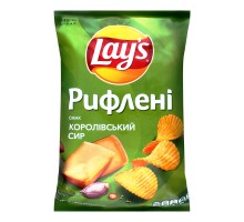 Чіпси LAYS Рифлені Королівський Сир 95г.