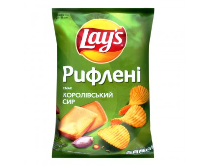 Чіпси LAYS Рифлені Королівський Сир 95г.