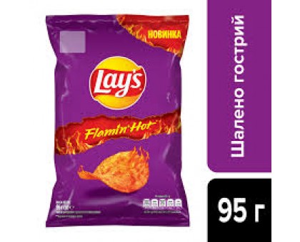 Чіпси LAYS Flamin Hot 95г.