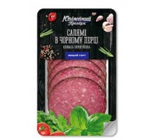 Ковбаса с/в Салямі в Чорному перціі в/г` 80г. ЮВІЛЕЙНИЙ