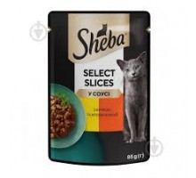 Корм для Тварин З Куркою та Яловичиною у соусі 85г. Sheba