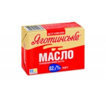 Масло 82.5% ж.180 г. Яготинське