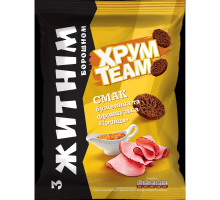 Сухарики XPУМ-TEAM Буженина та французька гірчиця з житім борошном 55г.