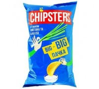 Чіпси CHIPSTERS Сметана та цибуля  BIG 170г.