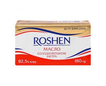 Масло 82.5% ж.180 г. ROSHEN екстра