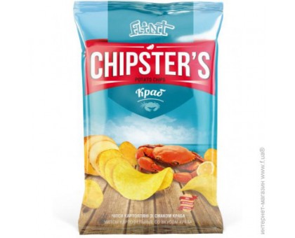 Чіпси CHIPSTERS Краб 70г.