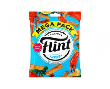 Сухарики FLINT КРАБ 100г