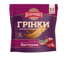 Грінки FLINT ДО БОЧКОВОГО хвилясті пшенично житні Бастурма 80г.