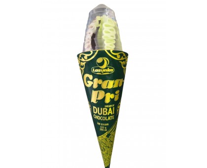 Морозиво ГРАН-ПРІ Dubai Chocolate 155г. ЛАСУНКА