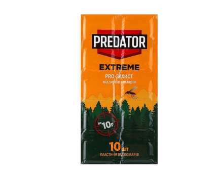 Пластини від комарів Pro- Захист 1шт. PREDATOR