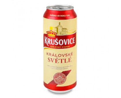 Пиво Krušovice світле 0,5л. з/б