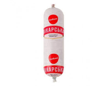 Ковбаса варена Лікарська  в/г  400г. Глобино