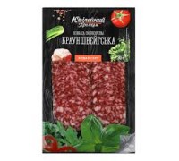 Ковбаса с/к Брауншвейгська п/г` 80г. ЮВІЛЕЙНИЙ