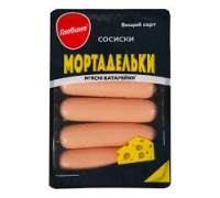 Сосиски Мортадельки в/г 275 г. Глобино