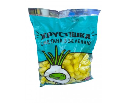 Кукурудзянi палички Сметана з Зеленню 60г. ХРУСТІШКА