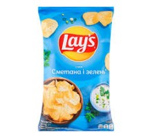Чіпси LAYS Сметана зелень 25 г. Бонус!