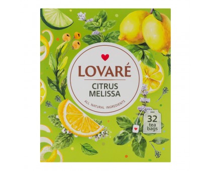 Чай  LOVARE Citrus Melissa 32 ф/п.
