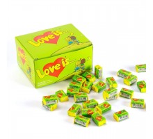Гумка жувальна LOVE IS Яблуко та  Лимон  4,2г.