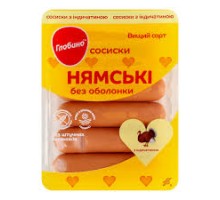 Сосиски Нямські з індичатиною  в/г 275г. Глобино
