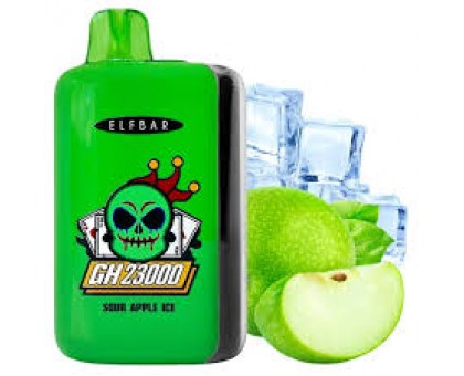 Одноразовий випаровувач ELFBAR Sour Apple Ice 23000