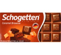 Шоколад SCHOGETTEN Caramel Brownie  100г.