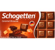 Шоколад SCHOGETTEN Caramel Brownie  100г.