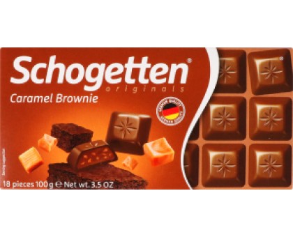 Шоколад SCHOGETTEN Caramel Brownie  100г.