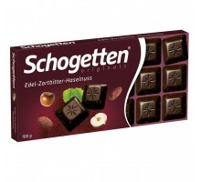 Шоколад SCHOGETTEN Dark Chocolate with Hazelnuts  100г.