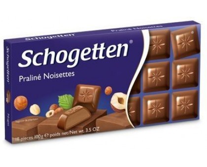 Шоколад SCHOGETTEN Praline Noisettes  100г.
