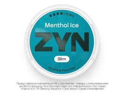 Нікотинові паучі ZYN  Menthol Ice PMI