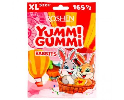 Цукерки Желейнi Yummi Gummi Rabbits XL 165г.