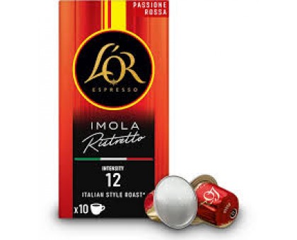 Кава LioR Espresso LIOR(12) Passione Rossa Ristretto Imola в капсулі 52г. IBIZA
