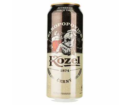 Пиво KOZEL Темне 0,5л. з/б