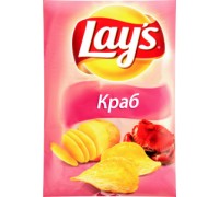 Чіпси LAYS Краб 133г.