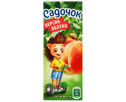 Соки САДОЧОК Персик-Яблуко 0,2л. Бонус!