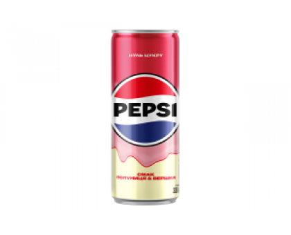 Напій PEPSI Полуниця & Вершки  0,33л. з/б