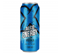 Слабоалкогольні напої X ALKO ENERGY Vodka 0,5л. з/б