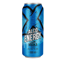 Слабоалкогольні напої X ALKO ENERGY Vodka 0,5л. з/б