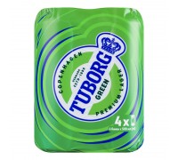 Пиво TUBORG Світле 4* 0,5л. з/б