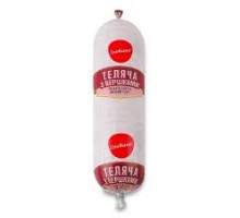 Ковбаса варена Теляча з Вершками  в/г  400г. Глобино