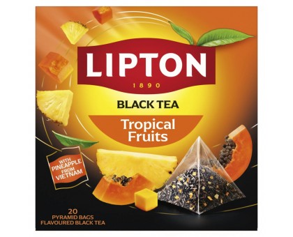 Чай Tropikal Fruits  пірамідка 20п. LIPTON