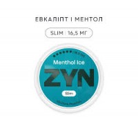 Нікотинові паучі ZYN Menthol Ice Slim
